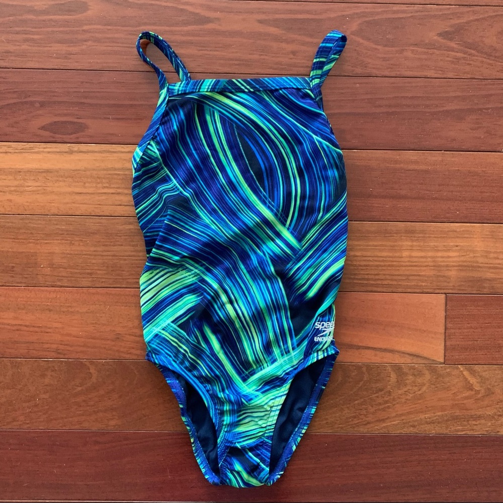 Girl’s Speedo One Piece Swimsuit Sz 8 Youth